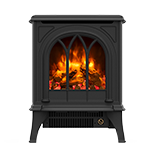 Gazco Huntingdon 20 Electric stove with Tracery Door with Log & Pebble fuel effect and Amber flame setting electric stove Berkshire