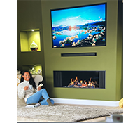 Ravel 1500 Media Wall gas fire berkshire