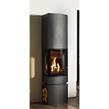 Loft Gas Stove eith Steel Log Store and Top Section gas stove Berkshire