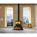 Allure 7 wood burner with bench solid fuel stove Berkshire