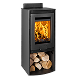 Di Lusso R4 Euro Eco Flat Black Sides wood burner solid fuel stove Berkshire