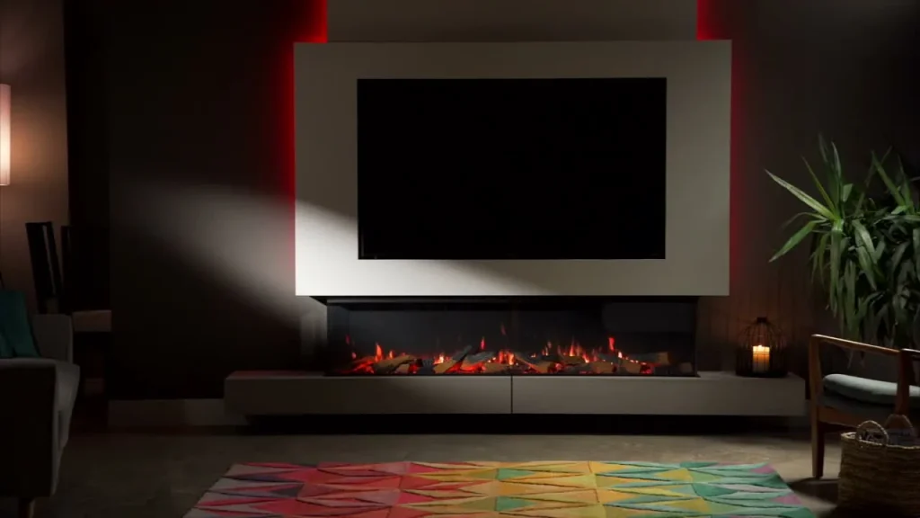 Solus 180 panoramic electric fire