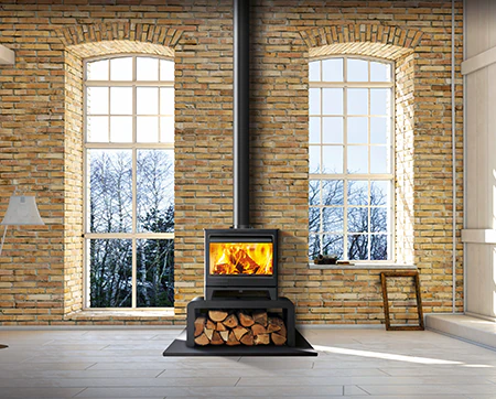 Stovax Allure 7 Wood Burner with Bench