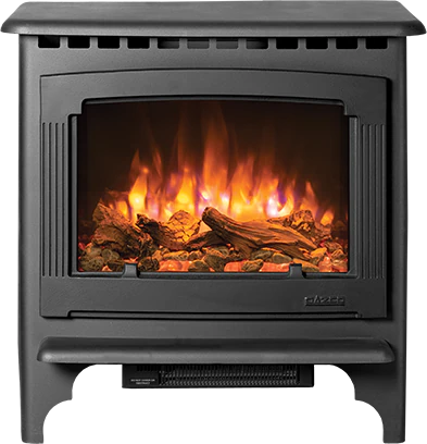 Gazco Marlborough2 Medium Electric Stove with Log & Pebble Effect