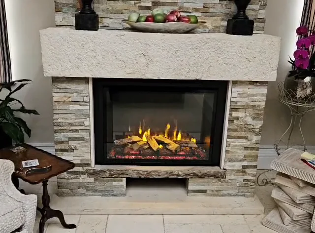 Texture around the fire